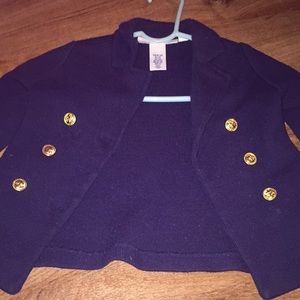 Sailor style jacket for toddler girl